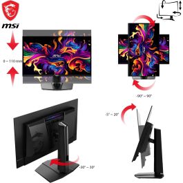 MSI MPG 271QRXDE Écran PC Gaming QD-OLED 67,3 cm (26.5") 2K WQHD 2560x1440 360 Hz 1 ms HDMI 2.1 DisplayPort USB-C Noir