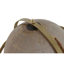 Globe terrestre Home ESPRIT Doré Naturel Rose clair Vintage 28 x 20 x 39 cm
