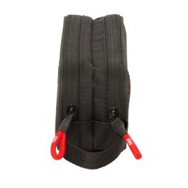 Trousse Fourre-Tout Double Munich Vulcan Noir 21 x 8 x 6 cm