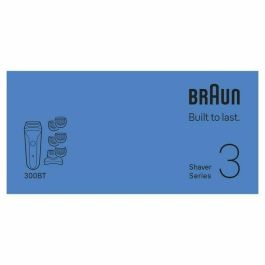 Braun Serie 3 Rasoir Électrique Noir Autonomie 30 minutes Charge Rapide 5 minutes