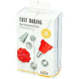 Birkmann Manga Pastelera Easy Baking Tela avec 6 Boquillas et 1 Adaptateur BIR4026883410879