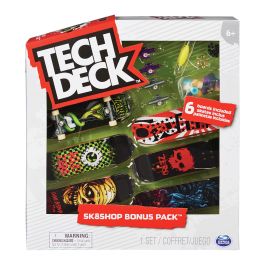 Tech Deck Skate Shop Bonus Kit de montage et personnalisation de skate, 6 planches, roues, outils et accessoires - Ref. 6028845