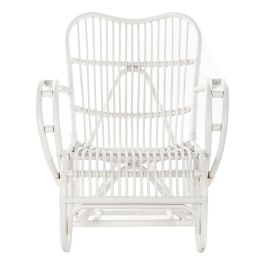 Fauteuil à Bascule DKD Home Decor Blanc 75 x 85 x 85 cm