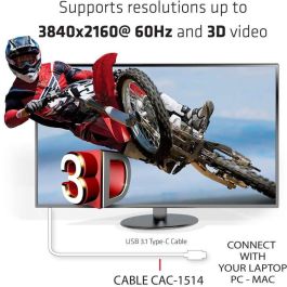 Club3D Kabel USB 3.1 Typ C > HDMI 2.0 UHD 1.8m aktiv St/St