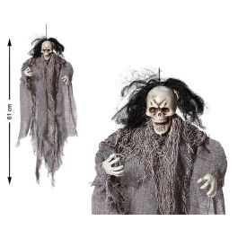 Décor Suspension Fantôme avec Cheveux Noirs et Cape Grise - 61 cm - Décoration Halloween et Fêtes Effrayantes Precio: 11.4999996. SKU: B18PCFSCZL