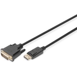 DIGITUS DisplayPort Adapterkabel, DP auf DVI-D, 3,0m, sw