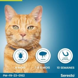 Seresto Collar Antiparasitaire Chat 7-8 Mois Protection Puces et Tiques