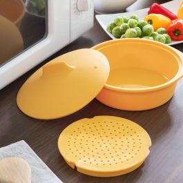 Cuiseur à Vapeur en Silicone Multifonction avec Recettes Silicotte InnovaGoods