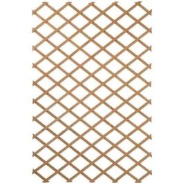 Treillis extensible en bois 100 x 200 cm Nature