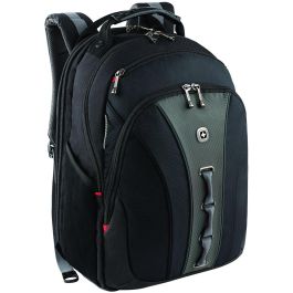 WENGER Legacy Notebook Rucksack fuer 35,8 bis 39,6cm 14,1 bis 15,6Zoll Tablet, Laptop schwarz grau