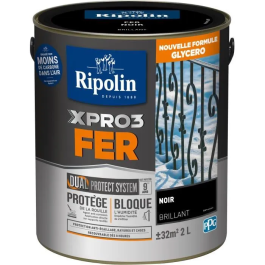 Ripolin Peinture pour Métal XPRO3 FER Noir Brillant 2 L avec Protection Anticorrosion Dual Protect System 9 Ans Precio: 70.608. SKU: B1F8EZRKY4