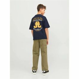 T shirt à manches courtes Enfant Jack & Jones Jorcole Back Print Tee Ss Blue marine