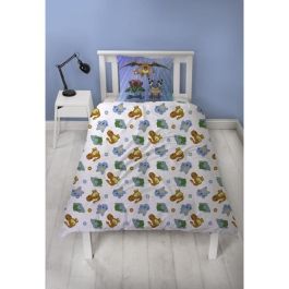 Juego de cama reversible - POKEMON - Pikachu y Starter - Azul - Microfibra - 1 funda nórdica 140 x 200 cm + 1 funda de almohada 63 x 63 cm