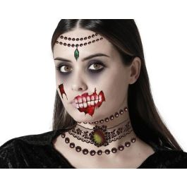 Maquillage Tatuaje Facial De Vampiresa Con Colgantes Y Dientes Ensangrentados - Kit maquillage effets sanglants pour Halloween et cosplay Precio: 0.876. SKU: B18YWHEJY9