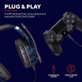 Casque Trust GXT 488 Forze PS4 Bleu