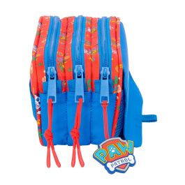 Trousse Fourre-Tout Triple The Paw Patrol Cool Bleu Rouge 21,5 x 10 x 8 cm