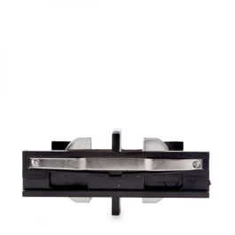 Connecteur Droit Rail Triphasé Noir