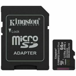 Carte Mémoire Micro SD avec Adaptateur Kingston SDCS3/64GB 64 GB