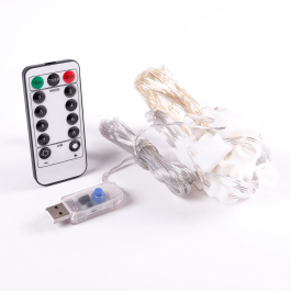 Guirlande LED Intérieure 3x1M, 8 Modes de Fonctionnement, HO-XMAS-001-IP20-3x1M-B