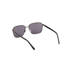 Guess Lunettes de soleil GU00117 08A Homme Rectangulaires Métal Gris 57mm