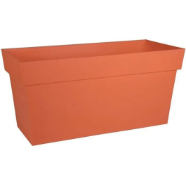 EDA Muret Toscane - Jardinière avec Réserve d'Eau et Roulettes - 74 L - 79x35x39 cm - Orange Terre Battue - Traitement Anti-UV - Garantie 7 ans Precio: 68.364. SKU: B19NZJX72C
