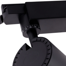 Spot sur rail LED 30W 2527Lm CRI90 2700ºK Monophasé 40.000H Antireflet [HO-FC-30W-AD-B-WW]