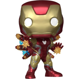 Funko Pop! Plus Vinyl Figurine - Marvel Iron Man avec Faisceaux d'Énergie - Figurine de Collection