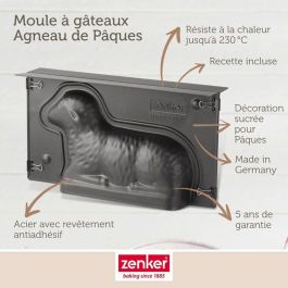 Zenker Jeu de 2 Moules 3D pour Tartes Forme Cordero de Pâques 900 ml ZEN1695520256157