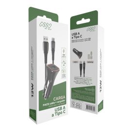 Chargeur de voiture Myway 1,2 m Noir