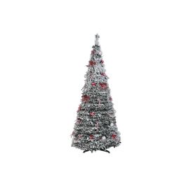 Sapin de Noël Home ESPRIT Blanc Rouge PVC Enneigé