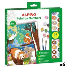 Set de peinture par numéros Alpino Forest 6 Unités