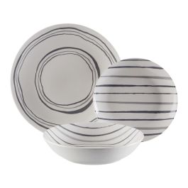 Assiettes Versa Gris Porcelaine