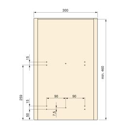 Emuca Poubelle de recyclage Recycle pour cuisine, 35 L, fixation par le bas et extraction manuelle, Plastique gris antracite