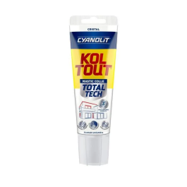 Cyanolit Col de montage et joint Total Tech Crystal 125 ml Transparent - Polyvalent et flexible