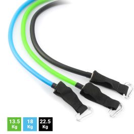 Set de Bandes de Résistance avec Accessoires et Guide d´Entraînement Tribainer InnovaGoods 3 Unités