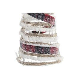 Décoration lumineuse DKD Home Decor Blanc Noir Rouge Naturel Argenté 20 x 20 x 80 cm Cônes Noël LED (3 Pièces)