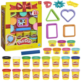 Play-Doh Coffret Cadeau Pâte à Modeler - 23 Pots et 8 Accessoires pour Loisirs Créatifs Enfants Dès 3 Ans