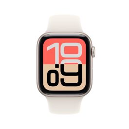 Apple Watch SE (3ème Génération) 44mm Aluminium Noir Stellaire avec Bracelet Sport Noir Stellaire S/M