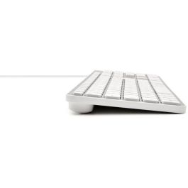 Bluestork Clavier Mac filaire - 13 raccourcis multimédia, adaptateur USB / USB-C, design français