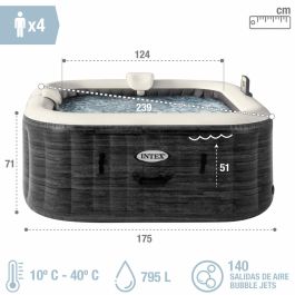 Spa gonflable Intex 4 personnes 795 L