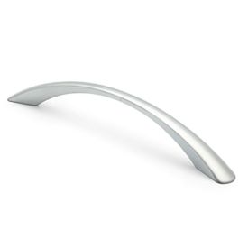 HERRAJES ALK Poignée Zamak Carlo C128 L164 RAL9006 Aluminium Mate