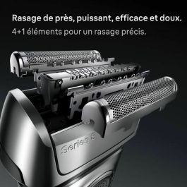 Braun Serie 8 Rasoir Électrique Noir Autonomie 60 min Charge Rapide 5 min