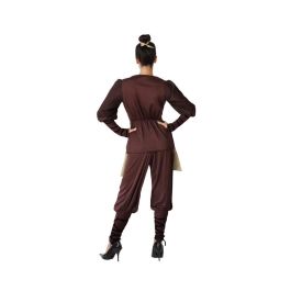 Déguisement Costume de Guerrière Chinoise pour Femme Adulte Taille XL, Thématique Pays du Monde, Marron, Composition Polyester