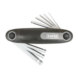 RATIO Jeu de 8 Clés Allen Boule Type Navaja 1.5 à 8mm Precio: 13.59. SKU: B1BGTJNRSV