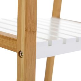 Etagère de salle de bains Blanc Naturel 35 x 35 x 138 cm
