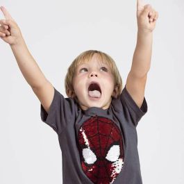 T-shirt à manches courtes enfant Spider-Man Gris foncé