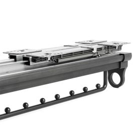 HERRAJES ALK 9037.256. Perchero Frontal Extraíble Série Óptima, Finition Grafito, Capa. 9 Perchas, 455mm