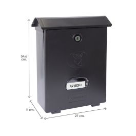 Boîte aux lettres Arregui Noir polystyrène Classic 27 X 11 X 34,6 cm