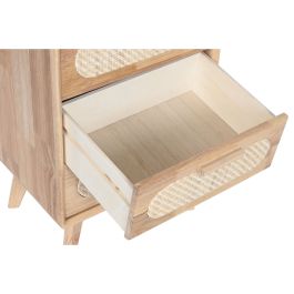 Caisson à Tiroirs Home ESPRIT Naturel Métal Bois d'hévéa 40 x 30 x 78 cm
