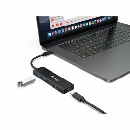 EQUIP Hub USB 3.2 Gen 1 (3.1 Gen 1) Type-C vers 3x USB-C et 2x USB-A, 5Gbps, Noir, 128964